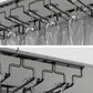 Contemporary Metal Wine Glass Rack Hanging Glass & Stemware Holder in Black