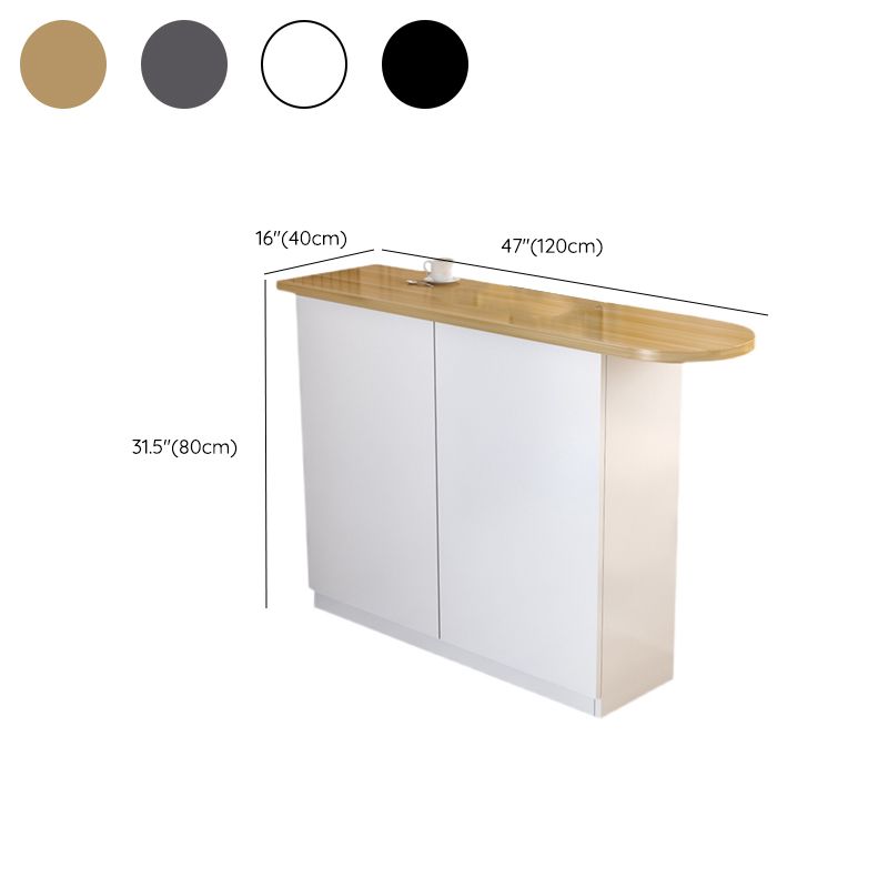 Table à manger contemporaine en bois top bar avec rangement pour le salon