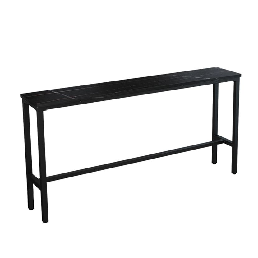 Modern Rectangle Bar Dining Table Stone Bar Table with Trestle Base Clearhalo 'Bar Furniture' 'Bar Tables' 'bar_tables' 'furn' 'furn_bar_tables' 'Furniture' 'Kitchen & Dining Furniture' 1200x1200_c807ca62-4578-47a1-8faa-3c6d08769055