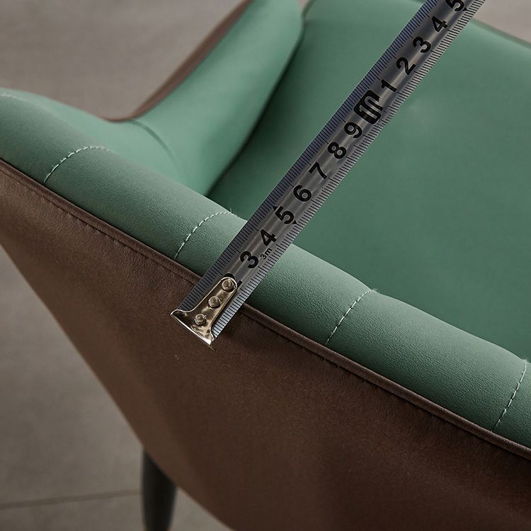 Contemporary Metal Dining Room Chairs Upholstered Dining Armchairs for Home Use Clearhalo ' kitchen&dining_furn' 'Dining Chairs' 'Dining Tables & Seating' 'dining_chair' 'furn' 'furn_dining_chair' 'Furniture' 'furniture_dining_chair' 'Kitchen & Dining Furniture' 'kitchen' 1200x1200_c8081319-57f7-4de0-982c-66dcd0620cf4