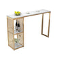 Set tavolo da bar moderno Set da bar rettangolare in finto marmo da 1/2/3/5/7 pezzi per interni
