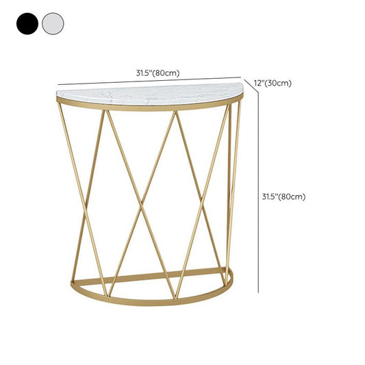 Tavolo della console in marmo glam tavolo da divano console resistente alle macchie per la sala