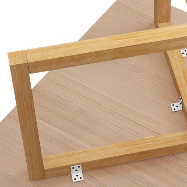 Office tavolo rettangolare in legno massiccio