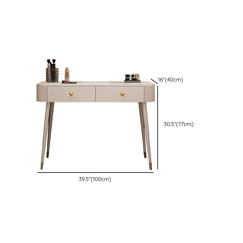 Tavolo da letto moderno a specchio illuminato tavolo da letto con cassetto