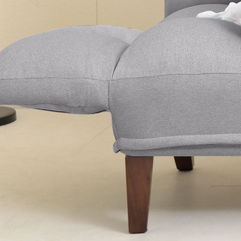 Tela ajustable sofá galleta retrospectiva 47.6 "w amadrino de brazo acampanado