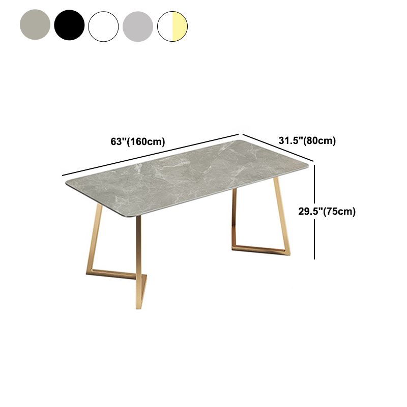 Nordic 1/5 Pieces Dining Set Rectangle Stone Dining Table for Dining Room Clearhalo 'Dining Room Sets' 'Dining Tables & Seating' 'dining_room_set' 'furn' 'furn_dining_room_set' 'Furniture' 'Kitchen & Dining Furniture' 1200x1200_c80f6790-a45c-4819-91d8-02d666a159ae