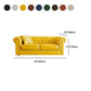 27,6 "H Faux Leder Rolled Arm Chesterfield Sofa für Wohnzimmer