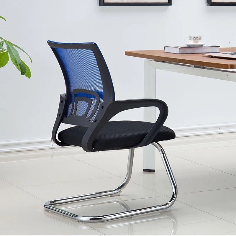 Mid-back Office Chair with Sponge Cushion Fixed Arm Metal Leg Desk Chair Clearhalo 'furn' 'furn_office_chair' 'Furniture' 'Office Chairs' 'Office Furniture' 'office_chair' 1200x1200_c811f63d-f3d1-4d3e-9ec1-6dcdbf2de48d