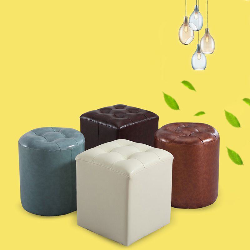 Wine Red Modern Pouf Water Resistant Round Pouf for Drawing Room Clearhalo 'furn' 'furn_ottomans_poufs' 'Furniture' 'Living Room Furniture' 'Ottomans & Poufs' 'ottomans_poufs' 1200x1200_c8122637-def0-4b6d-8b50-81be726019b7