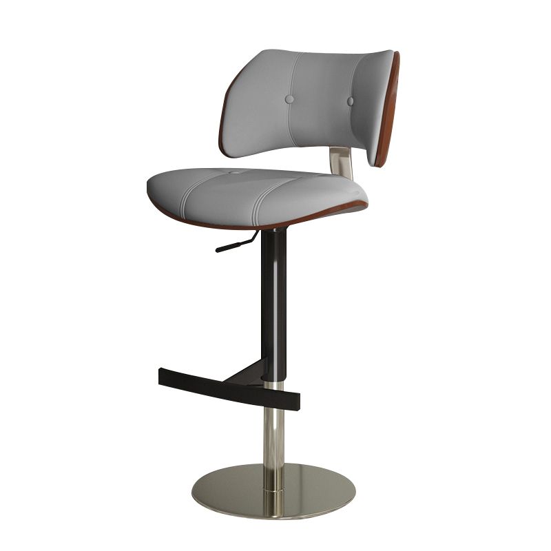 Tabouret de comptoir de randonnée de barre de métal de style glam pour le salon