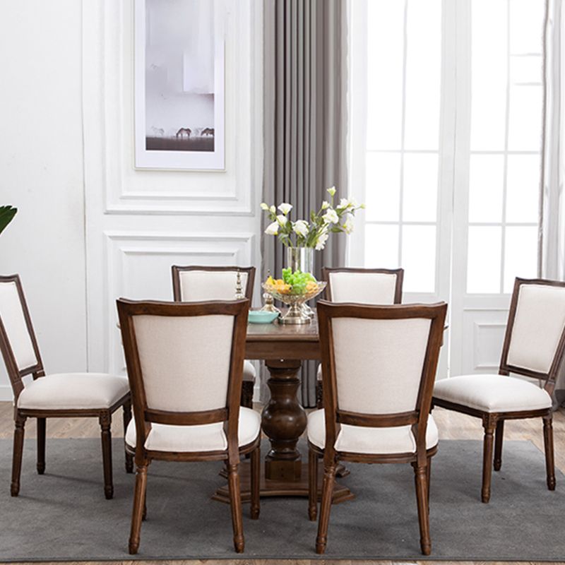 Traditional Wood Dining Armless Chair Open Back Dining Side Chair for Home Use Clearhalo ' kitchen&dining_furn' 'Dining Chairs' 'Dining Tables & Seating' 'dining_chair' 'furn' 'furn_dining_chair' 'Furniture' 'furniture_dining_chair' 'Kitchen & Dining Furniture' 'kitchen' 1200x1200_c817c0a1-cf1b-4038-b006-97ffb59fdf2a