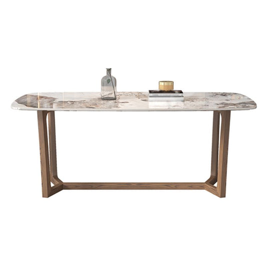 Sintered Stone Top Rectangle Table for Restaurant Modern Table with Ash Trestle Base Clearhalo ' dining_table' 'Dining Tables & Seating' 'Dining Tables' 'furn' 'furn_dining_table' 'Furniture' 'furniture_dining_table' 'Kitchen & Dining Furniture' 'kitchen&dining_furn' 'kitchen' 'kitchen_dining_table' 1200x1200_c8183663-b0ed-47a6-8721-561a53a8ddfc