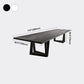 Industrial Pine Wood Table for Restaurant Rectangle Dining Table with Double Pedestal Base Clearhalo ' dining_table' 'Dining Tables & Seating' 'Dining Tables' 'furn' 'furn_dining_table' 'Furniture' 'furniture_dining_table' 'Kitchen & Dining Furniture' 'kitchen&dining_furn' 'kitchen' 'kitchen_dining_table' 1200x1200_c8195753-4b3b-4ce5-93cf-9988994fbba1