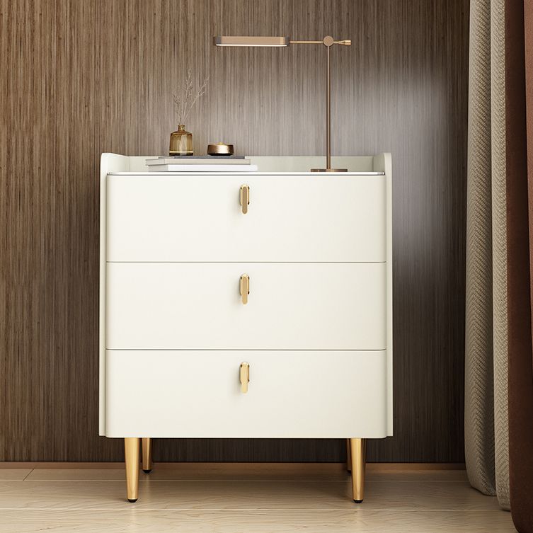 Table de nuit à table de nuit contemporaine avec 3 tiroirs