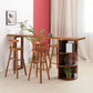 Contemporary Rectangle Bar Dining Table Wood Bar Height Table with Shelves Clearhalo 'Bar Furniture' 'Bar Tables' 'bar_tables' 'furn' 'furn_bar_tables' 'Furniture' 'furniture_bar_tables' 'Kitchen & Dining Furniture' 'kitchen&dining_furn' 'kitchen' 1200x1200_c81b823f-329e-460f-808b-316783e6c6cc