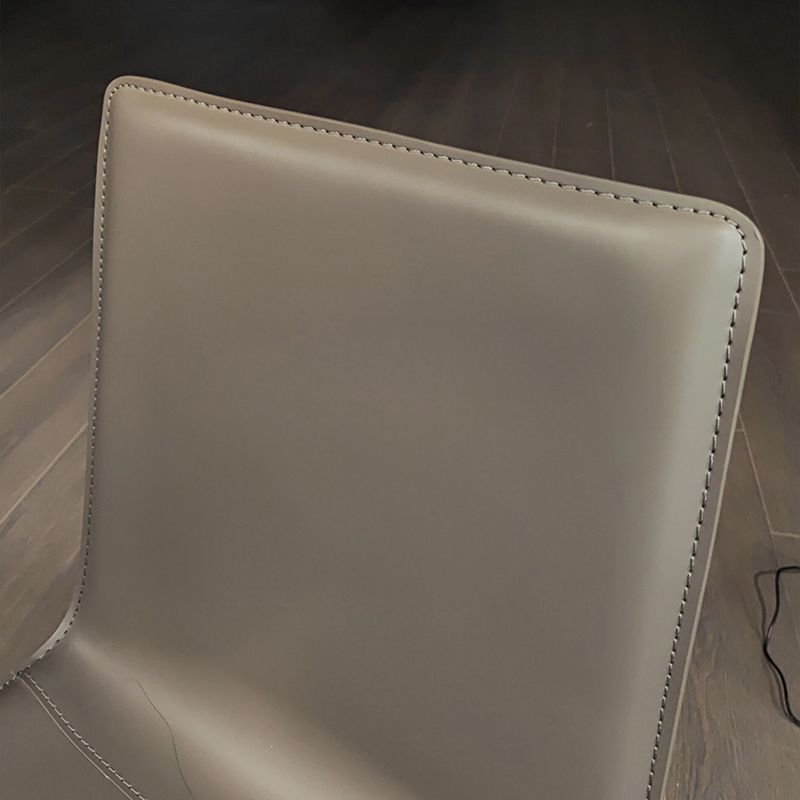 Leather Contemporary Dining Side Chair Kitchen Parsons Dining Chair Clearhalo ' kitchen&dining_furn' 'Dining Chairs' 'Dining Tables & Seating' 'dining_chair' 'furn' 'furn_dining_chair' 'Furniture' 'furniture_dining_chair' 'Kitchen & Dining Furniture' 'kitchen' 1200x1200_c81baf93-e9f3-4cca-9b17-af97db76bad1