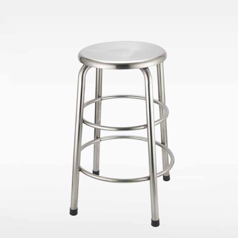 Industrial Style Stainless Steel Bar-stool Round Seat Counter Stool for Kitchen Clearhalo 'Bar Furniture' 'Bar Stools' 'bar_stools' 'furn' 'furn_bar_stools' 'furniture_bar_stools' 'Kitchen & Dining Furniture' 'kitchen&dining_furn' 'kitchen' 'kitchen_furn' Furniture' 1200x1200_c81d207a-0d5c-4f00-b77e-477cbdb19ca2