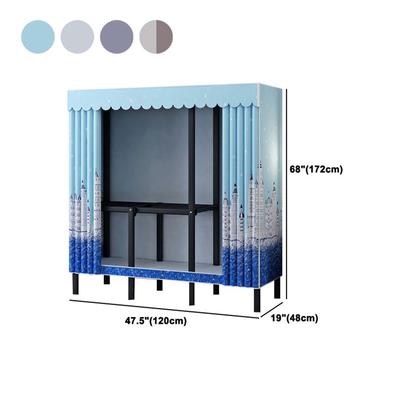 Gabinete de armario de acero de armario de estilo plegable de estilo contemporáneo para el hogar para el hogar