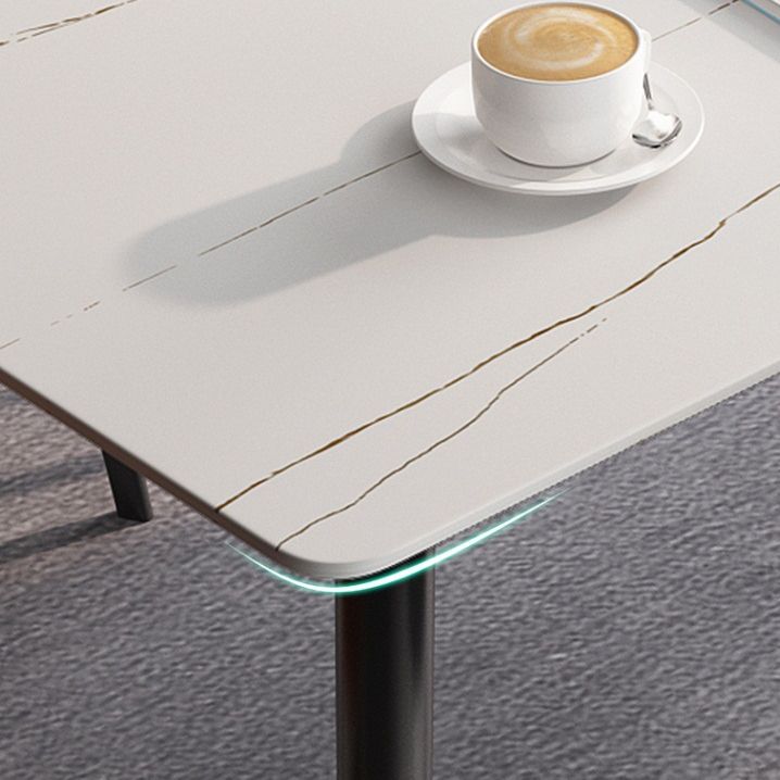 Contemporary Modern Rectangle Stone Table 4 Legs Dinner Room Table Clearhalo ' dining_table' 'Dining Tables & Seating' 'Dining Tables' 'furn' 'furn_dining_table' 'Furniture' 'furniture_dining_table' 'Kitchen & Dining Furniture' 'kitchen&dining_furn' 'kitchen' 'kitchen_dining_table' 1200x1200_c81da90a-015b-4c4f-8af8-e344236fa1db