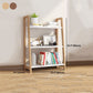 Contemporary Style Bookshelf Open Back Bookcase for Study Room and Office