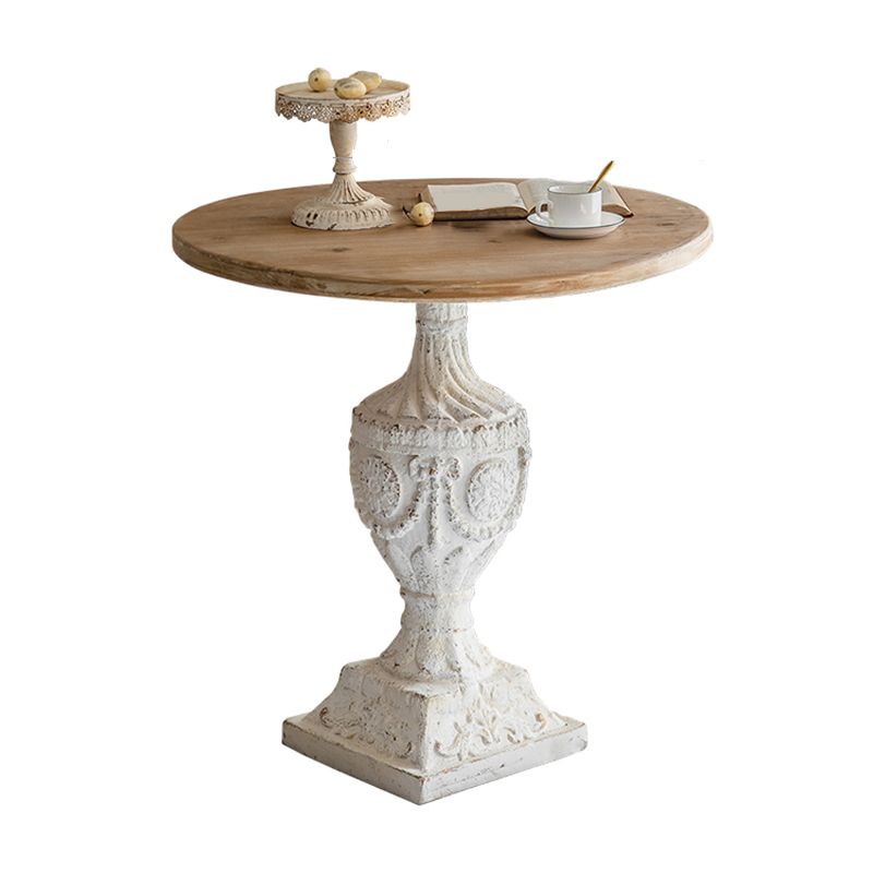 Pedestal de madera maciza