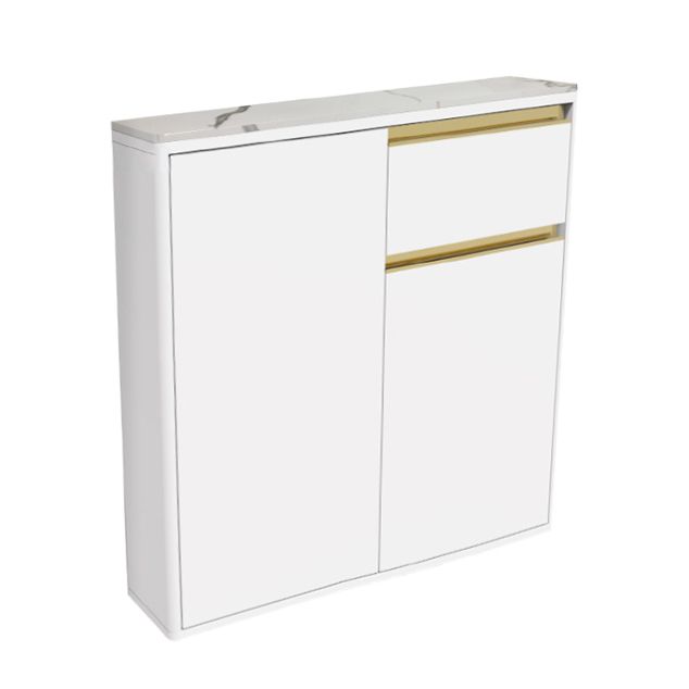 Contemporary Manufactured Wood Dining Server White Adjustable Shelving Sideboard Clearhalo 'buffet_sideboard' 'Buffets & Sideboards' 'furn' 'furn_buffet_sideboard' 'Furniture' 'Kitchen & Dining Furniture' 1200x1200_c821ce17-7721-4122-a578-5c70446829da