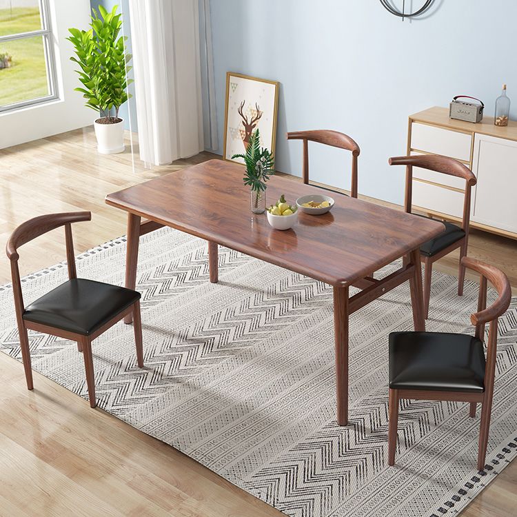 Home Modern Style MDF Dining Furniture Set Rectangle Dining Set with Wood Base Clearhalo 'Dining Room Sets' 'Dining Tables & Seating' 'dining_room_set' 'furn' 'furn_dining_room_set' 'Furniture' 'furniture_dining_room_set' 'Kitchen & Dining Furniture' 'kitchen&dining_furn' 'kitchen' 1200x1200_c823b6f1-b296-4954-a914-b7ac0b15df5d