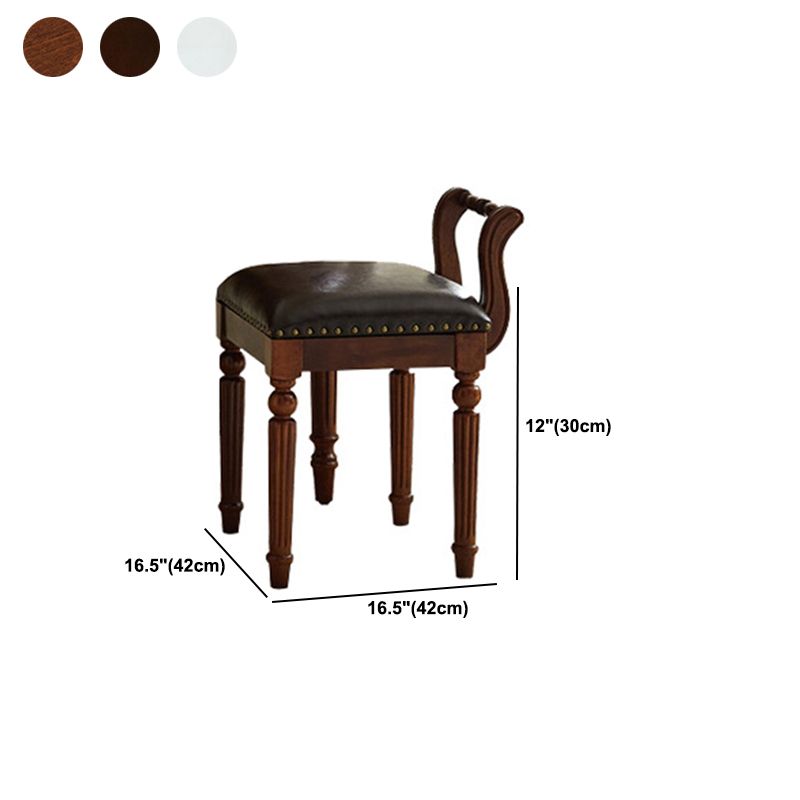 Traditional Style Solid Wood with Drawers White/dark Coffee/walnut Dressing Table Clearhalo 'Bedroom Furniture' 'furn' 'furn_makeup_vanities' 'Furniture' 'Makeup Vanities' 'makeup_vanities' 1200x1200_c825f962-5b95-404b-9a34-d94a7a911024