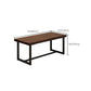 Solid Wood Fixed Dining Table Industrial Kitchen Table with Trestle Base Clearhalo 'Dining Tables & Seating' 'Dining Tables' 'dining_table' 'furn' 'furn_dining_table' 'Furniture' 'Kitchen & Dining Furniture' 1200x1200_c826606f-3e69-48cc-971e-8ca44b3ed0b4