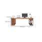 Rectangular Solid Wood Computer Desk Modern Home Meeting Desk with Drawers