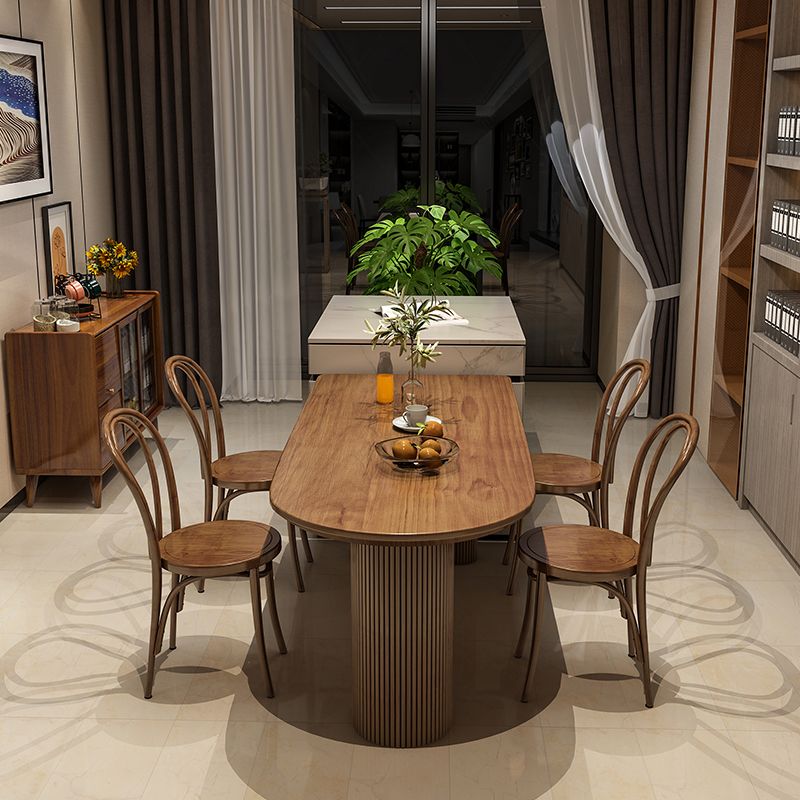 Solid Wood Furniture of 1/3/5 Standard Height Dining Furniture Clearhalo 'Dining Room Sets' 'Dining Tables & Seating' 'dining_room_set' 'furn' 'furn_dining_room_set' 'Furniture' 'Kitchen & Dining Furniture' 1200x1200_c82bb4c7-7be3-402b-a6b2-987e4082b2a9