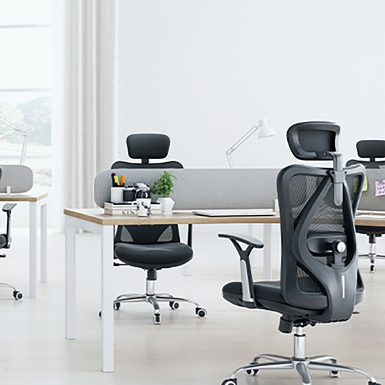 Office High Back Executive Chair Modern Adjustable Arms Ergonomic Mesh Task Chair Clearhalo 'furn' 'furn_office_chair' 'Furniture' 'Office Chairs' 'Office Furniture' 'office_chair' 1200x1200_c82c74b4-4c5a-4b00-9e49-1a380b3a5ab4