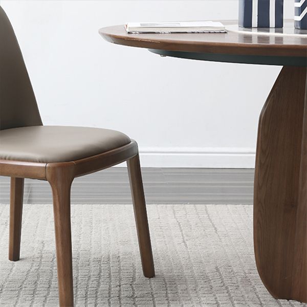 Round Dining Table Contemporary Style Dinner Table for Home Kitchen Clearhalo 'Dining Tables & Seating' 'Dining Tables' 'dining_table' 'furn' 'furn_dining_table' 'Furniture' 'Kitchen & Dining Furniture' 1200x1200_c82e5384-e6ec-4f7c-828f-4b93592ada7f