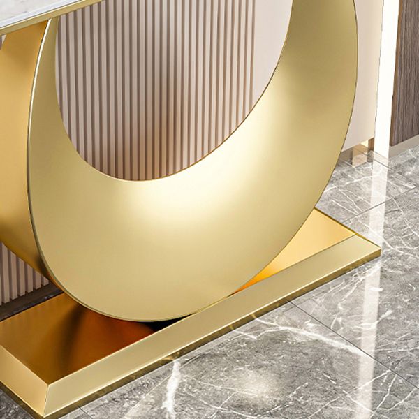 Tavolo accento in pietra glam tavolo da divano di divani resistenti a graffi per la sala