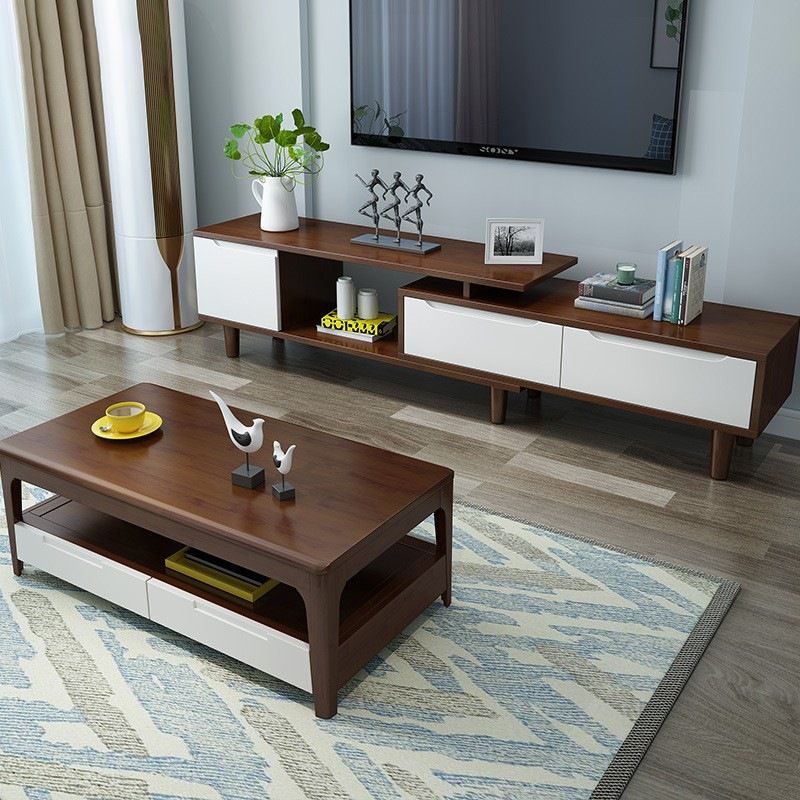 23.62 inch Wide Scandinavian Style Coffee Cocktail Table Solid Wood Coffee Table Clearhalo 'Coffee & Accent Tables' 'Coffee Tables' 'coffee_tables' 'furn' 'furn_coffee_tables' 'Furniture' 'Living Room Furniture' 1200x1200_c8301c71-280e-4f0f-823d-c9cb61613bbb