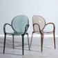 Home Dining Side Chair Kitchen Contemporary Plastic Dining Arm Chair