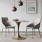 Glam Round Dining Set 1/2/3 Pcs Sintered Stone Dining Table with Armless Chairs Clearhalo 'Dining Room Sets' 'Dining Tables & Seating' 'dining_room_set' 'furn' 'furn_dining_room_set' 'Furniture' 'Kitchen & Dining Furniture' 1200x1200_c832659b-0f9b-4cd7-a321-1547b7e5001d