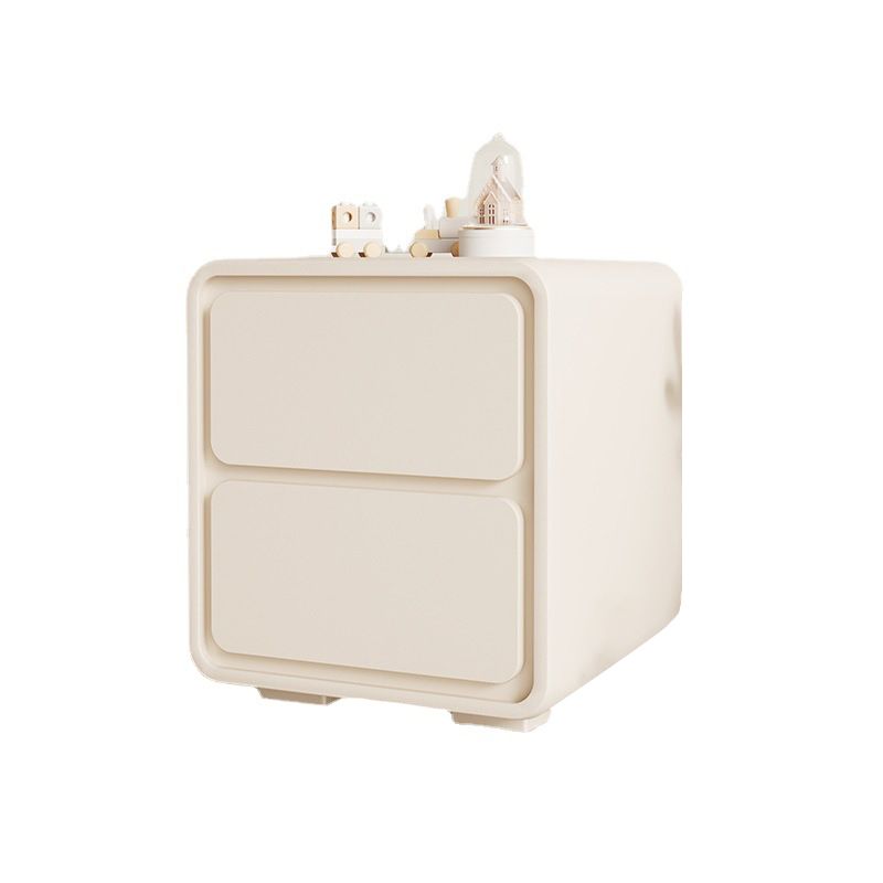 Comodino da comodino da tavolo da accento moderno con 2 cassetti