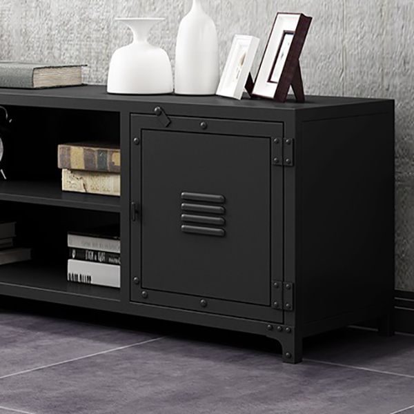 Industrial Iron TV Console Open Storage TV Media Stand for Living Room Clearhalo 'furn' 'furn_tv_stands_entertainment_centers' 'Furniture' 'Living Room Furniture' 'TV Stands & Entertainment Centers' 'TV Stands & Media Storage Furniture' 'tv_stands_entertainment_centers' 1200x1200_c83564f1-1fa3-4128-8c42-3d50771e445e