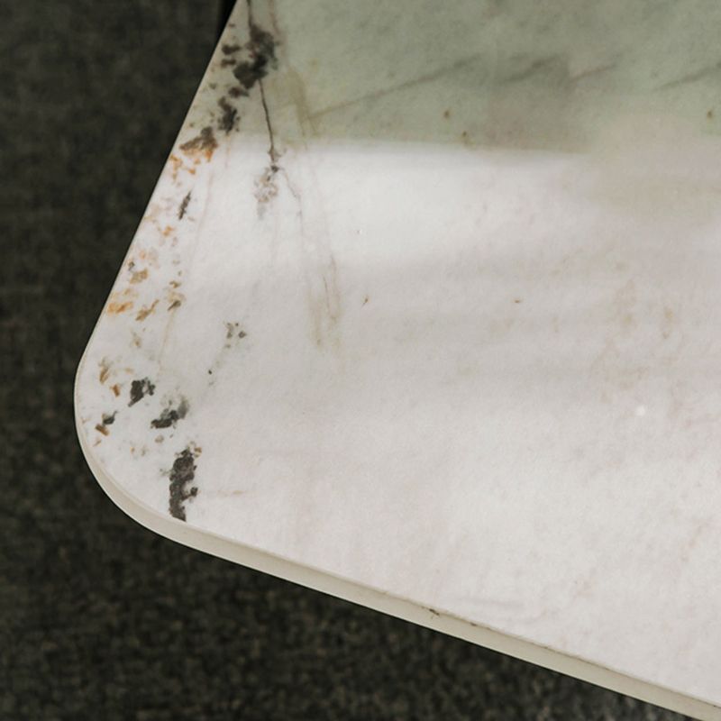 Tavolo da fascia alta a 4 gambe contemporanei tavolo di fascia alta vetro quadrata, 23,6 "di altezza