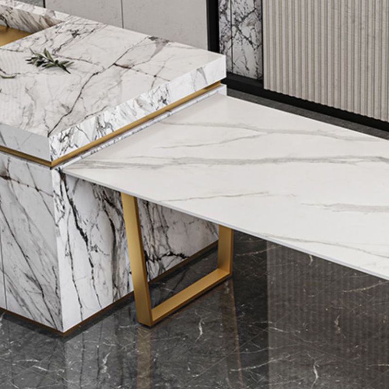 Sintered Stone Dining Table Traditional Luxury Table for Kitchen