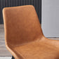 Contemporary Restaurant Leather Side Chair Solid Back Dining Chair Clearhalo ' kitchen&dining_furn' 'Dining Chairs' 'Dining Tables & Seating' 'dining_chair' 'furn' 'furn_dining_chair' 'Furniture' 'furniture_dining_chair' 'Kitchen & Dining Furniture' 'kitchen' 1200x1200_c83a52cb-c2ec-4fe8-b35c-b0937fae32f6