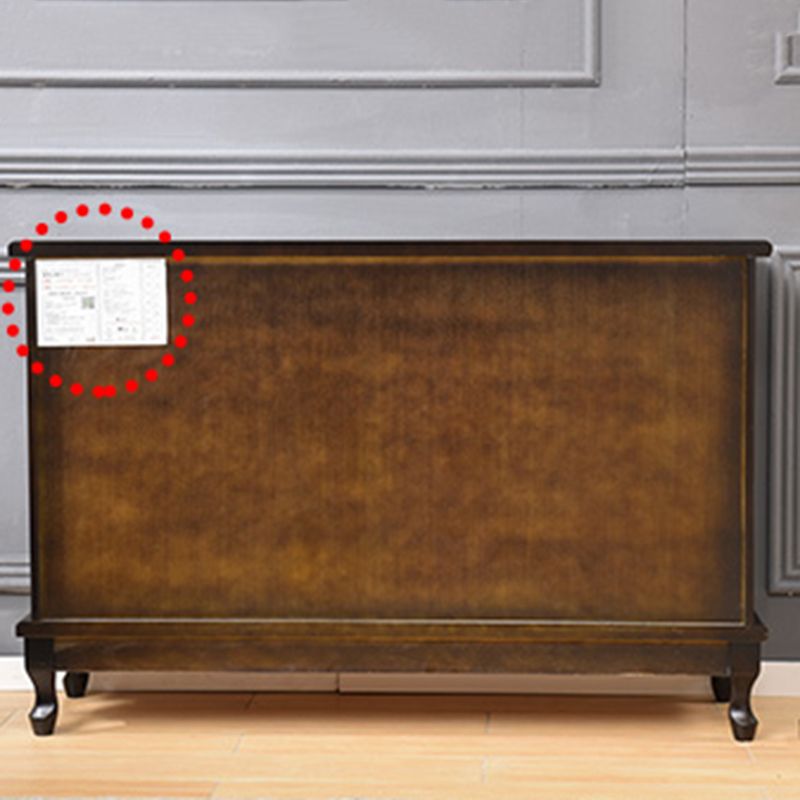 Coffre de rangement nautique en bois massif, coffre de chambre à coucher avec plusieurs tiroirs