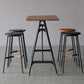 Modern Rectangle Bar Counter Table Wooden Dining Table with Metal Legs Clearhalo 'Bar Furniture' 'Bar Tables' 'bar_tables' 'furn' 'furn_bar_tables' 'Furniture' 'furniture_bar_tables' 'Kitchen & Dining Furniture' 1200x1200_c83c3c85-5c97-4ac8-b042-357229cf2ece
