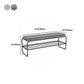 17" H Modern Metal Seating Bench Cushioned Entryway Bench with Legs Clearhalo 'Benches' 'Chairs & Seating' 'furn' 'furn_benches' 'Furniture' 'Living Room Furniture' 1200x1200_c83c83cb-90f9-4433-9883-ad57325feb2e