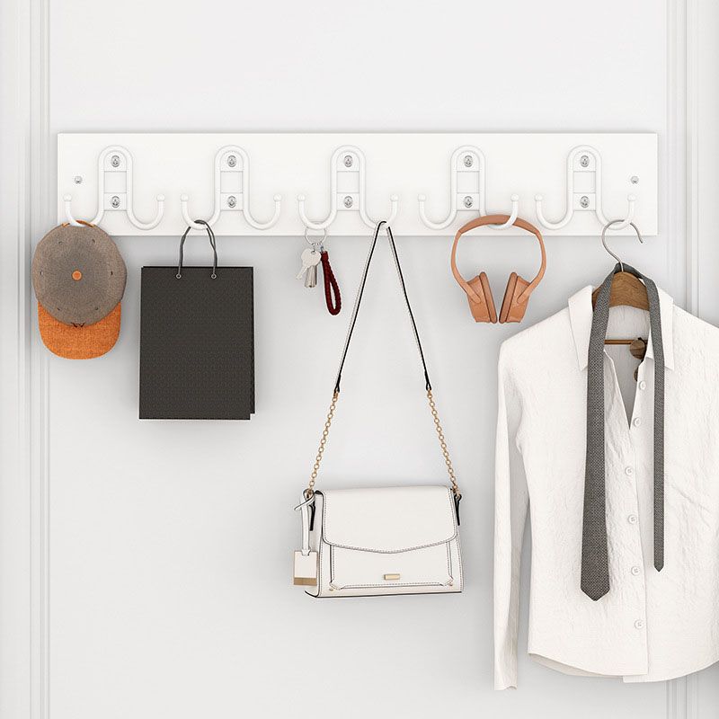 Contemporary Clothes Hanger Wall Mounted Coat Rack with Coat Hooks Clearhalo 'Entry & Mudroom Furniture' 'furn' 'furn_hall_tree_coat_racks' 'Furniture' 'Hall Trees & Coat Racks' 'hall_tree_coat_racks' 1200x1200_c83e7bbc-5140-4d81-ae29-144d1baa7fc8