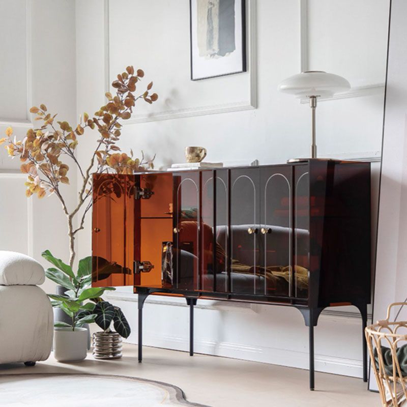 Servidor de plástico moderno de servidor de comedor con puertas para el comedor