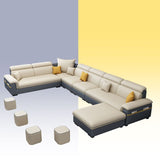 Fabric Pillow Top Arm Sectional Sofa 35.43"High Cushion Back Sofa with Storage Clearhalo 'furn' 'furn_sectionals' 'Furniture' 'furniture_sectionals' 'Living Room Furniture' 'Sectionals' 1200x1200_c841d38e-c156-4baf-a0da-f9df800da983