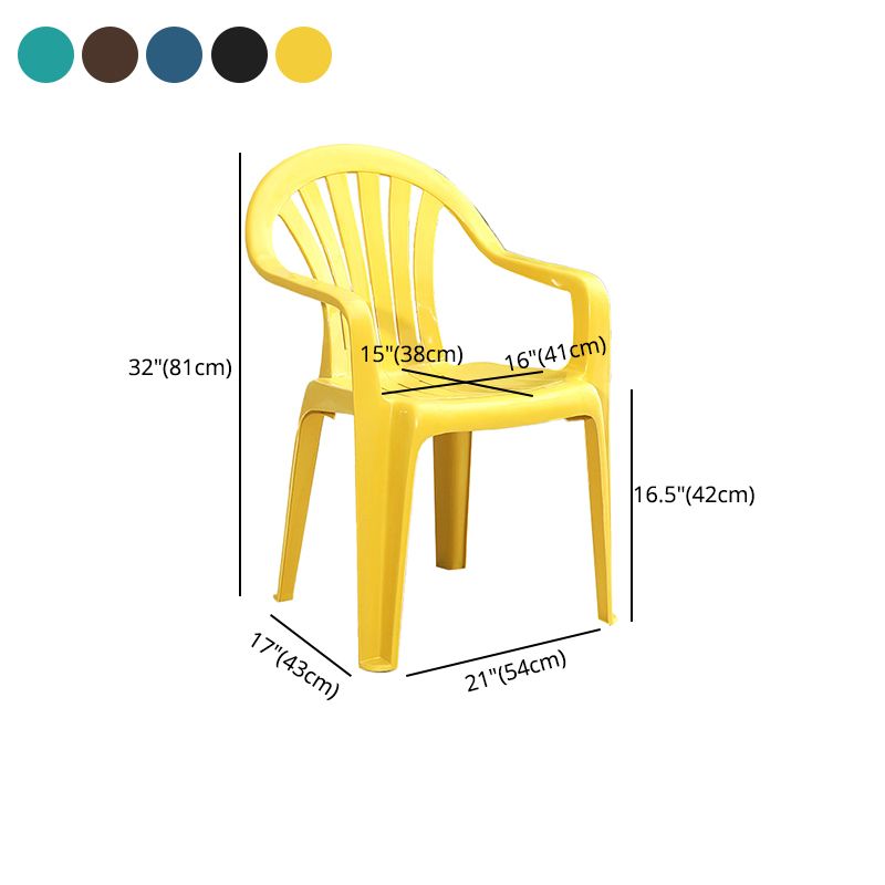 Modern Plastic Dining Arm Chairs Home Stackable Windsor Dining Armchair Clearhalo ' kitchen&dining_furn' 'Dining Chairs' 'Dining Tables & Seating' 'dining_chair' 'furn' 'furn_dining_chair' 'Furniture' 'furniture_dining_chair' 'Kitchen & Dining Furniture' 'kitchen' 1200x1200_c8428e93-815e-46ad-b0ee-a78990de2b86