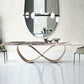 Glam Dining Sintered Stone Table Rectangle Table for Home Use Clearhalo 'Dining Tables & Seating' 'Dining Tables' 'dining_table' 'furn' 'furn_dining_table' 'Furniture' 'Kitchen & Dining Furniture' 1200x1200_c8441968-be41-490d-8390-b17cdd22ff27